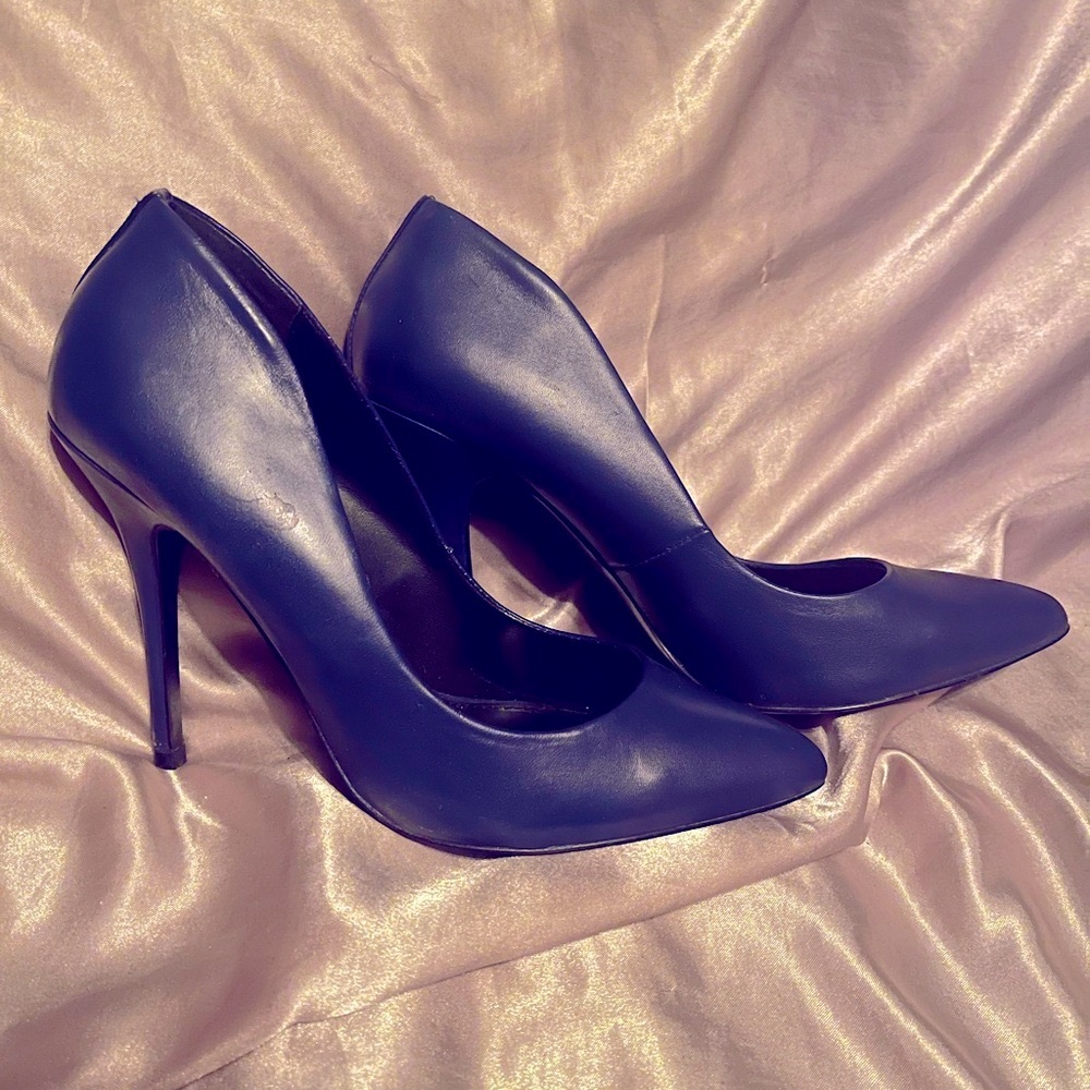 Navy Blue High Heels - Steve Madden